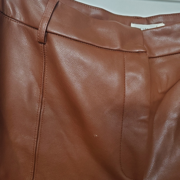Avec Les Filles Brown Pleather Pants - Picture 4 of 6